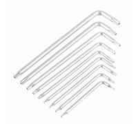 9 Piezas en Forma de L Llave Hexagonal Torx T6 T7 T8 T9 T10 T15 T20 T25 T27 Llave Estrella Llave L Tipo Llaves Llave Universal para Bicicleta Coche Electrodomésticos Herramienta de Reparación Kits