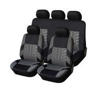 9 Piezas Fundas Asientos Coche para Cupra Formentor 2020-2024, Impermeables Cómodo Seat Cover Juegos de Cubreasientos Accesorio, F/Grey