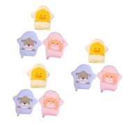 9 Piezas Guantes suaves para baño de bebé Para bebé estantes de almacenamiento para baño guantes de esponja para bebe guantes de baño para bebe tómate un baño Maleza niño paño