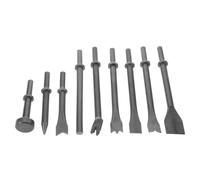 9 Piezas Juego de Brocas para Cincel Neumático, Vástago 0.39 | Puntas de Repuesto para Martillo de Aire, Instalación Fácil, Metal y Rotura de Azulejos