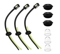 9 piezas Kit de manguera de gasolina con junta, filtro universal de combustible de 3 orificios - repuestos para desbrozadora, taladro de tierra, cortasetos y podadora