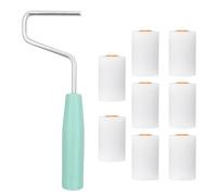 9 piezas Mini rodillo de espuma y marco,Rodillo Espuma Pintura,Cubierta de Rodillo de Pintura de Espuma,marco de rodillo de pintura,para Pintar y Pintar Paredes(56mm*34mm)