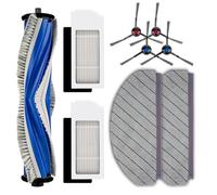 (9 Piezas) N20 Más Piezas De Reemplazo Compatibles Con ECOVACS DEEBOT N20 Plus/ N20 Pro Plus, Kit De Accesorios, 1 Cepillo De Rodillo, 4 Cepillos Laterales, 2 Filtros Hepa, 2 Almohadillas De Mopas