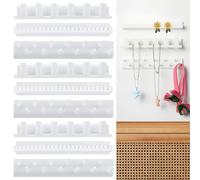 9 Piezas Pared Colgante Collar Percha,Joyería Pantalla Rack Adhesivo Pegar Pared Colgante Collar Percha Soporte de Almacenamiento de Joyas Exhibición de joyería Organizador para Collar Anillo y Arete