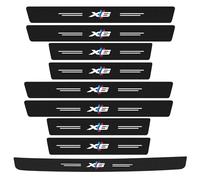 9 Piezas Protectores De Umbrales Adhesivos para BMW X6, Protectores De Escalones De Carbono Con Protector De Umbral De Maletero ProteccióN De Pintura para Pedales Front & Rear set