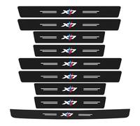 9 Piezas Protectores De Umbrales Adhesivos para BMW X7, Coche Protectores De Umbrales De Carbono Con Protector De Umbral De Maletero Protección De Pintura para Pedales