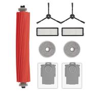 9 Piezas QRevo S Repuestos para Las Aspiradoras Robot Roborock Qrevo S Qrevo Pro Qrevo MaxV QRevo Plus 1 Cepillo Giratorio, 2 Cepillos Laterales Negros, 2 Bolsas para El Polvo, 2 Filtros HEPA, 2 Mopas