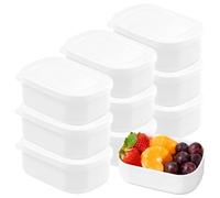 9 Piezas Recipientes para Alimentos Pequeños, 250ML Envases de Plastico con Tapa, Reutilizables Contenedores de Alimentos, Recipientes Tapers de Plástico Sin BPA para Fruta, Arroz Integral, Salsas