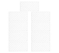 9 Piezas Regla de Perforación Cuadrada y Estructura Dentada | Material Pla Blanco, Marcas de Cuadrícula Claras, Evita Desplazamientos, Adecuado para Pintura en Lienzo y Arte Gemas