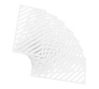 9 Piezas Regla Estructura Dentada y Cuadrícula Transparente | Material Pla Resistente, Evita Desplazamientos, Mantiene Espaciado Uniforme, Adecuado para Pintura de Mosaico