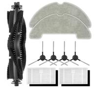 (9 Piezas) W11/W9 de Repuesto Para el Robot Aspirador Vexilar W11/W9, 1 Cepillo Giratorio, 4 Cepillos laterales, 2 Filtros HEPA Con Filtros de Espuma, 2 Almohadillas de Mopa, Kit de Accesorios.