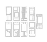 9 plantillas de acrílico multiusos ideales para planificar el aprendizaje, arreglos de trabajo y plantillas de gestión del tiempo de vida