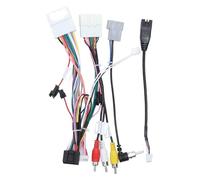 9 Pulgada Radio Fascia MP5 Reproductor Panel Carcasa Marco 2 DIN Unidad Principal Estereo Cubierta para Nissan para Juke YF15 2010-2014 Fascia del Panel de Radio(Cable3)