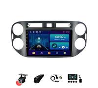 9 Pulgadas Android 13 Doble DIN Radio de Coche para VW Volkswagen Tiguan 1 NF 2006-2016 con CarPlay inalámbrico GPS Navi Cámara de Respaldo Controles del Volante Bluetooth(A,T2[2+32G])