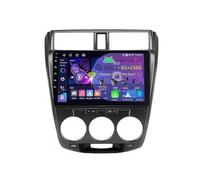 9 Pulgadas Doble DIN Android 15 Radio de Coche para Honda City 2008-2013 con CarPlay Cámara de Respaldo Controles del Volante Bluetooth GPS Navi Enlace al Espejo(C1 2+32G)