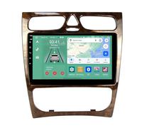 9 Pulgadas Doble DIN Android 15 Radio de Coche para Mercedes Benz C-Class W203 CLK W209 2002-2005 con CarPlay Cámara de Respaldo Controles del Volante GPS Navi Enlace al Espejo(B,H7 8G+128G)