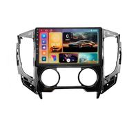 9 Pulgadas Doble DIN Android 15 Radio de Coche para Mitsubishi L200 2015-2019 con CarPlay Cámara de Respaldo Controles del Volante Bluetooth GPS Navi Enlace al Espejo(G5 2G+32G)