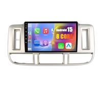 9 Pulgadas Doble DIN Android 15 Radio de Coche para Nissan X Trail 1 T30 2000-2009 con CarPlay Cámara de Respaldo Controles del Volante Bluetooth GPS Navi Enlace al Espejo(C3(4G+64G))