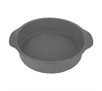 9 Pulgadas Molde De Pastel De Silicona Ronda Personalizado Horno Molde para Pastel De Cumpleaños Herramienta De Cocina(Gris)