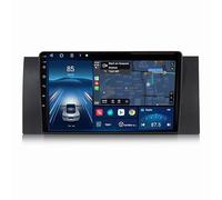 9 Pulgadas Pantalla Táctil Android 12 Radio Coche Para Bmw X5 1999-2006 Con Carplay Inalámbrico Android Auto Apoyo BT 5.0 GPS Navegación HiFi RDS MirrorLink DSP DAB Cámara Trasera SWC(8Core+3G+32G+WIF