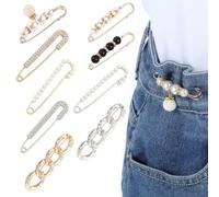 9 Pz Imperdibles Broches de Mujeres, Spille Gioiello per Vestiti, Spilla da Donna Clip, Spille in Finto Cristallo e Perle, Spille da Balia Clip, Clips de Perlas y Cristal para Chal, Suéter, Bufandas