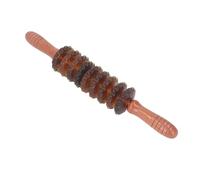 9 Ruedas 40 Cm Masajeador Curvo Rodillo Stick Desintoxicación Linfática Masaje de Grasa Manual Terapia de Madera Herramienta Muscular para Drenaje Linfático Masaje de Celulitis