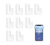 9 sensores de interruptor, sensor de puerta, detector inteligente de apertura de puerta/cierre, puedes controlar el estado de la puerta con la aplicación inteligente Tuya