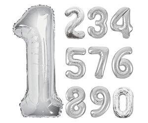 9 Silver - 34" Foil Numbers