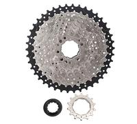 9 Speed 14-42T Freewheel, 9 Speed Cassette for Bike and Electric Bike, Lightweight Aluminum Alloy Hollow Out Design with Smooth Rotation, Compatible with Moped and E-Bike Rear Hubs
