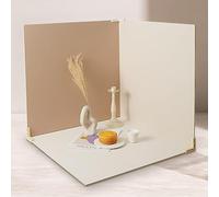 9 tableros de Fondo para fotografía de Alimentos con Papeles, 24 x 24 Pulgadas, 2 en 1, de Doble Cara, para Fotos, Joyas, cosméticos, Accesorios de Maquillaje (Negro, Verde y Rojo)