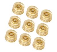 9 tapas multifuncionales para perilla de afinación de guitarra, diseño de instalación rápida, textura ABS, adecuadas para guitarra eléctrica y perilla de control de bajo