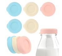 9 tapones para botellas de 4,8 cm, de silicona, reutilizables, resistentes a altas y bajas temperaturas, cierre universal para botellas de cristal, botellas de leche, botellas de zumo