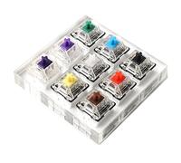 9 teclas Gateron verde claro blanco gris claro neozelio púrpura interruptores de prueba de eje herramienta interruptor probador