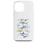 9 Tipos de Tiburones Martillo del océano Colorido 14 de Julio Carcasa para iPhone 13 Pro MAX