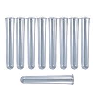 9 tubos de ensayo transparentes para estación de propagación de plantas hidropónicas/flores para decoración de escritorio en casa, oficina (9 tubos de ensayo transparentes)