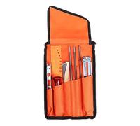 9 Uds Bolsa de tela Archivo Set Motosierra eléctrica 5/32" 3/16" 7/32" Guía plana redonda Sacapuntas Herramientas Sacapuntas eléctrico