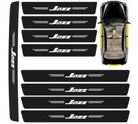 9 umbrales de fibra de carbono para puerta de coche, protector de parachoques trasero, adecuado para Honda Jazz Honda Fit, resistente a los arañazos, accesorios de estilo de tira de borde de puerta de