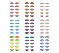 9 Unidades Durable Sombra de ojos Pegatinas 9 Diseños Adhesivo de Agua para Uso Diario Desechable Sombra De Ojos Pegatinas De Papel