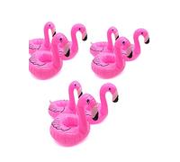 9 Unidades Soporte Flotante para Bebidas Mini Flamenco, Portavasos Inflables para Bañera de Hidromasaje, Juego de Portavasos para Bebidas, Jugo