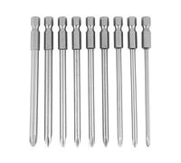 9 unids destornilladores de cabeza Phillips Bits Set acero S2 1 / 4inch punta de destornillador de cabeza cruzada hexagonal Set PH1 PH2 100 mm