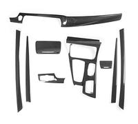 9 unids Fibra de Carbono Coche Interior Trim Kit Alto Brillo UV Resistente Anti Scratch Pegatinas para Serie 5 F10 F18 LCI 2010 2016 Modelos de la Mano Izquierda con Auto Start