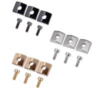 9 unids guitarra eléctrica bloqueo tuerca abrazadera y tornillos guitarra eléctrica sistema de bloqueo bloque de tuerca de metal guitarra eléctrica cadena bloqueo metal bloque piezas