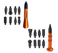 9 unids/set Knockout Pen para mano para granizo sin rastro diseño coche chapa abolladuras reparación herramientas de reparación de cuerpo de vehículo herramienta de eliminación de nivelación