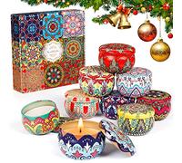 9 Velas Perfumadas, Velas Aromaticas de Regalo,100% Cera de Soja Natural para Aliviar el Estrés y Relajar el Cuerpo, para Día de Madre,Día de San Valentín,Cumpleaños,Baño,Yoga,Navidad (2,2 OZ)