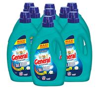 9 x detergente líquido General Universal 5 en 1 para lavadora 60 lavados - 9 botellas de 2,7 L cada uno