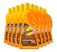 9 x Emulsio La Cera Fácil Autolucidante Suelos de Parquet y Madera con Cera de Abejas - 9 botellas de 725 ml cada una