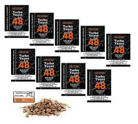 9 x Levadura Turbo Alcotec 48 - Para Mostos Azucarados, Con Carbón Activado, Sabor y Aroma Limpios en el Destilado