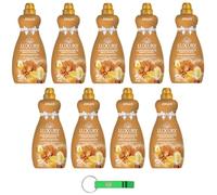 9 x Luxury Ammorbidente Argán, suavizante concentrado, detergente líquido para su ropa, 40 lavados, 900 ml + llavero Beni Culinari gratuito