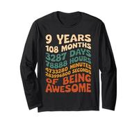 9 Years 108 Months 3287 Days Of Being Awesome Aniversario Manga Larga