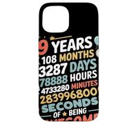 9 Years 108 Months 3287 Days Of Being Awesome Celebración Carcasa para iPhone 15